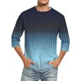 thumbnail image 1 of SDNall Shorts pour Hommes Imprimé Col Rond Mode Décontractée Manches Courtes Blouses Chemises Chemises pour Hommes, Tee-Shirts Manches Longues pour Hommes, Chemises Manches Longues pour Hommes, 1 of 4