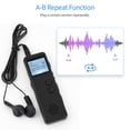 thumbnail image 4 of 16GB Digital Voice Recorder Voice Activated Recorder Noise Reduction MP3 Player HD Recording 10h Continuous Recording for Meeting Lecture Interview Class MP3 WAV Record, 4 of 8