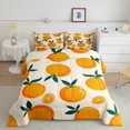 thumbnail image 2 of Orange Bedding Set,Summer Fruit Queen Comforter Set,Yummy Tangerine Down Comforter,Girls Fruit Bed Set, 2 of 7