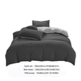 thumbnail image 3 of Ensembles de Housse de Couette pour Literie, Ensembles de Housse de Couette 4 Pcs, Literie Confortable Style Simple Douce Respirante Texturée Durable Effet Lin pour Toutes les Saisons Format Grand, Drap Uni Housse de Couette et Taies d'Oreiller, 3 of 9