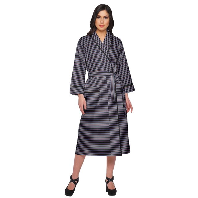 Moomaya Printed WoMen's Robe Dressing Gown With Pockets Bath Robe Girls