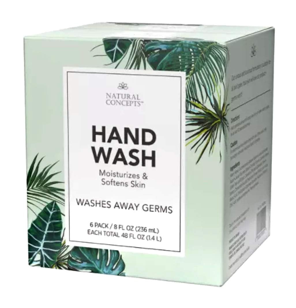 Natural Concepts Nettoyant pour les Mains Hydratant, Lot de 6