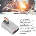 thumbnail image 4 of Usb To Usb C Adapter USB Female To USB C Male Adapter Right Angle With Light 10Gbps 120W Type C Converter For Cellphone Laptop Tablets, 4 of 8