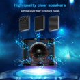 thumbnail image 3 of Bluetooth Karaoke Microphone, Portable Handheld Microphone Speaker Player Microphone Stereo Player For Playing Music Ktv, Party, As A Speaker For Pc, Iphone, Ipad And Android / Ios Smartphone, 3 of 5