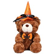 A Plush Teddy Bear With Hat Soft Stuffed Animal Toy Holiday Decorations Gift For Kids 12 Inches Cute Bear Doll With Bow Tie Premium Velvet Material Durable Filling 0.28 Lbs