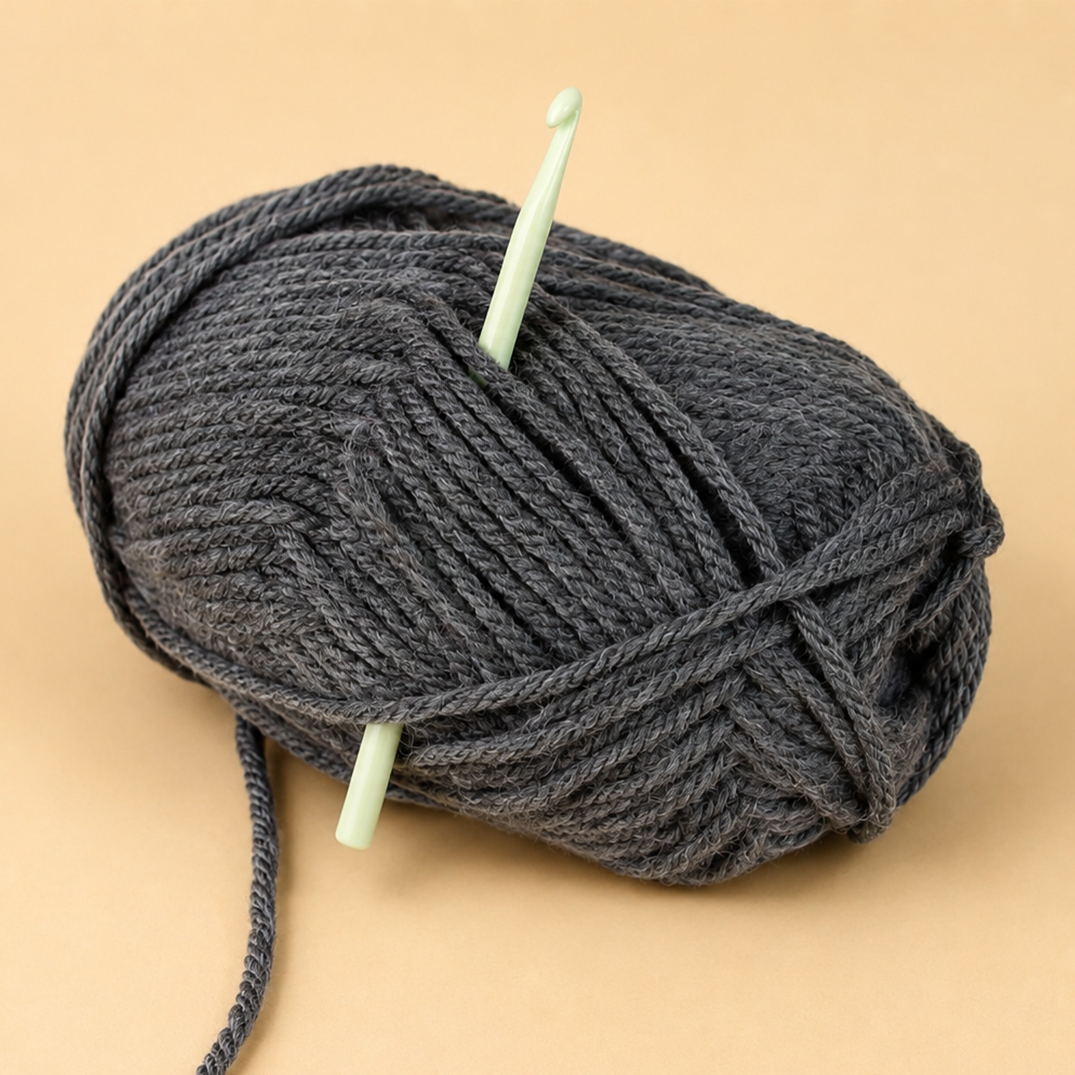 LOVE KNITTING Crochet en plastique ABS, 15 cm (6 po), 6,5 mm (US K-10.5)