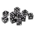 thumbnail image 2 of Esquirla 10pcs/set D6 Dice for Home Pub Party Board Games 16mm MultiColor Black, 2 of 8
