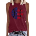 thumbnail image 1 of Birdeem T-Shirt Sans Manches Imprimé Mode pour Femmes Col Rond Ample, 1 of 12