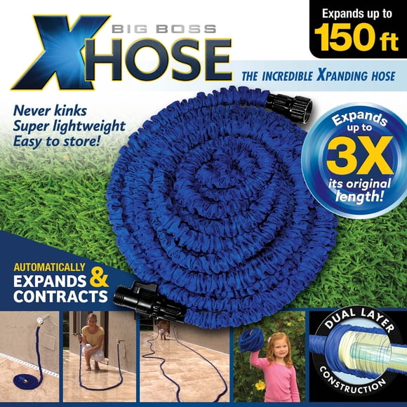 Xhose Expandable Garden Hose 150' ft Heavy Duty & Flexible Lightweight Water Hose