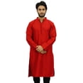 thumbnail image 1 of Atasi Ensemble Kurta Pyjama Ethnique pour Homme Chemise de Designer Bollywood Rouge-Petit, 1 of 7