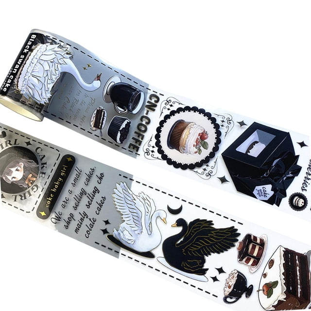 jifeng Pet Washi Tape Creative Decorative Masking Tape for Card Gift Wrapping Diary Swan