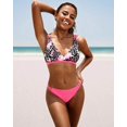thumbnail image 3 of Charmo Ensemble de Bikini Triangle pour Femmes, Maillots de Bain à Dos Auto-Noué, Échancré, 2 Pcs, 3 of 6