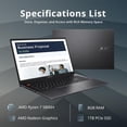 thumbnail image 2 of ASUS VivoBook S 15 Portable Mince 15,6 Pouces FHD, Portable, AMD Ryzen 7 5800H, 8 Go RAM, 1 To SSD, Graphiques AMD Radeon, Lecteur d'Empreintes Digitales, Clavier Rétroéclairé, Caméra Web, Windows 11 Famille, Indie Black, Carte USB Hotface 32 Go, 2 of 9