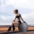 thumbnail image 4 of Anti-Slip Yoga Ball Cover 55cm Birthing Chair Protector with Handle Coffee, 4 of 7