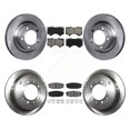 thumbnail image 1 of Transit Auto Front Rear Disc Brake Rotors and Semi-Metallic Pads Kit for Car Toyota Tundra Sequoia Lexus LX570 Land Cruiser K8S-101366, 1 of 11