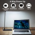 thumbnail image 4 of Led Desk Lamp,Dimmable Office Lamp With Adjustable Arm, Foldable Table Desk Lamp For Table Bedroom Bedside Office Study, 5000K, 8W, Black, 4 of 9