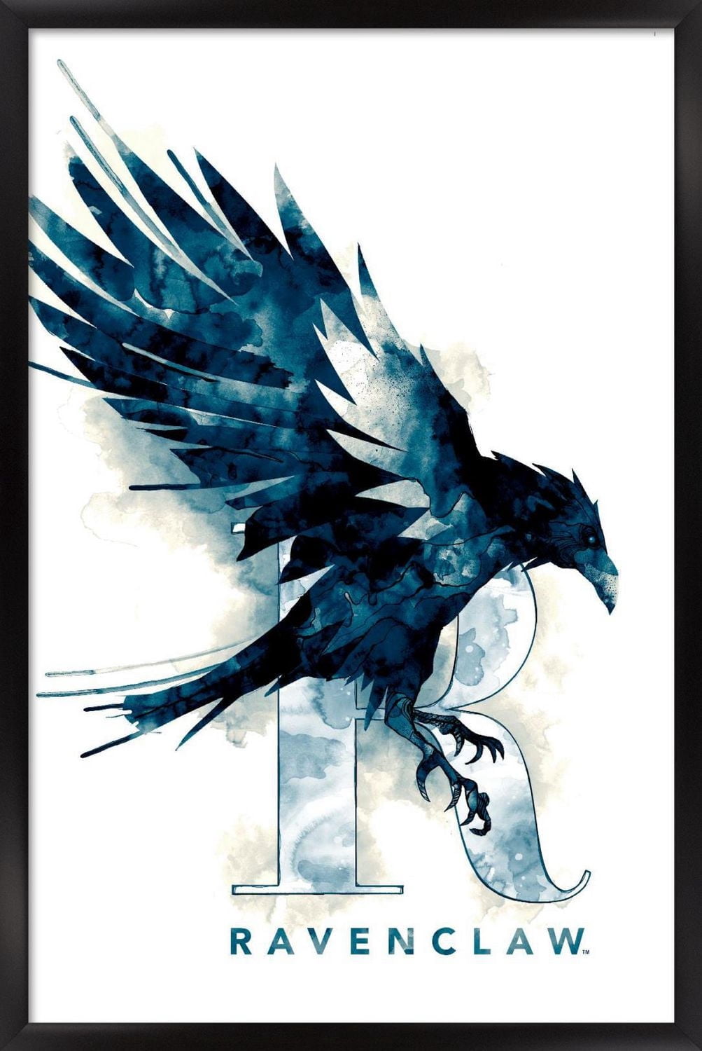 The Wizarding World: Harry Potter - Ravenclaw Illustrated House Logo Wall Poster, 14.725" x 22.375"
