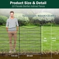 thumbnail image 2 of Panels Decorative Garden Fence with Gate Dog Fence Outdoor for Yard Animal Barrier Fence No Dig Rustproof Metal Garden Edging Fence and Borders Temporary Fenc, 2 of 5