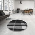 thumbnail image 4 of Ahgly Company Tapis d'Intérieur Lavable à la Machine, Carré, Transitionnel, Gris, Tapis de Zone, 4 Pieds Carré, 4 of 7