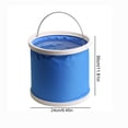 thumbnail image 3 of Car Wash Bucket, 13L Folding Outdoor Water Bucket, Multifunctional Portable Fishing Car Wash Bucket, Blue Cloth, 30x24cm Car Wash Cloth, 3 of 9