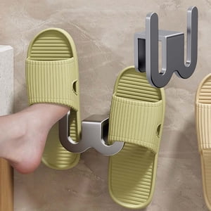 Suncoda Sac à chaussures, Pantoufles Organisateur Mural Suspension Sans Forage, Sac à chaussure auto-adhésif pour la cuisine de salle de bains