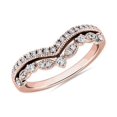 thumbnail image 1 of Bague d'Éternité Unique en Or Rose Massif 18K avec 0,20 Ct Taille Ronde Naturelle Diamond pour Anniversaire Taille 4, 1 of 1