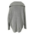 thumbnail image 5 of KIHOUT Womens Long Cardigans Long Sleeve Oversized Cable Knitted Open Front Chunky Hooded Outerwear Sweater Coat, 5 of 5