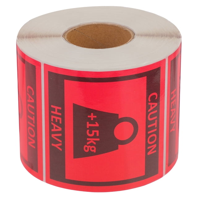 1 Roll Heavy Equipment Stickers Team Lift Labels Heavy Stickers for Shipping Transport (500 labels/roll)