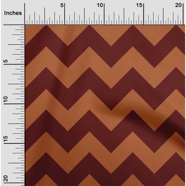 oneOone Georgette Viscose Fabric Chevron Geometric Print Fabric BTY 42 Inch Wide