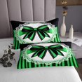 thumbnail image 3 of Erosebridal Girls Bow-tie Coverlet Set Twin, Kawaii Princess Bow Bedding Set, Striped Abstract Decor, 3 of 5
