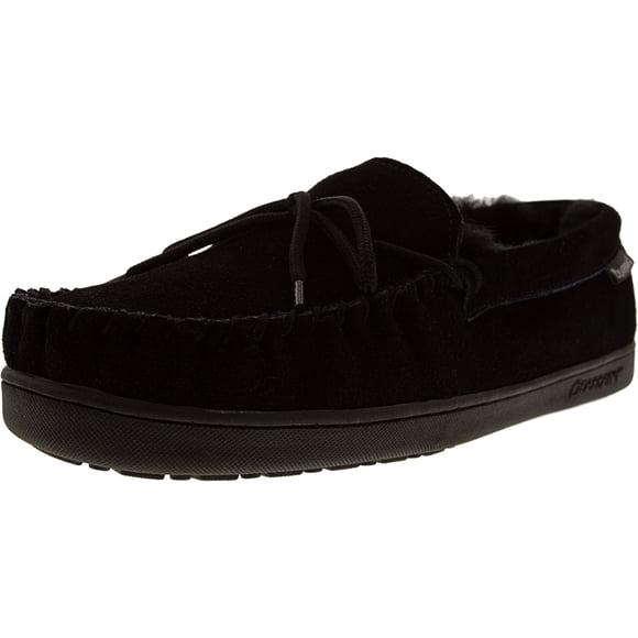 Bearpaw Men's Moc II Black Ankle-High Suede Flat Shoe - 11M