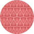 thumbnail image 1 of Ahgly Company Tapis Rond Lavable en Machine Intérieur Transitionnel Rouge, 7 Pieds Rond, 1 of 7