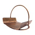 thumbnail image 4 of Luzkey Fireplace Log Holder .Metal Wood Rack Tote Carrier. Multipurpose Sturdy Firewood Rack Storage Organizer for Fireplace Home copper color, 4 of 7