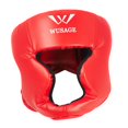 thumbnail image 2 of jinwen Casque de Boxe Absorption d'Impact Protection de Tête pour Karaté Rouge Petit, 2 of 9