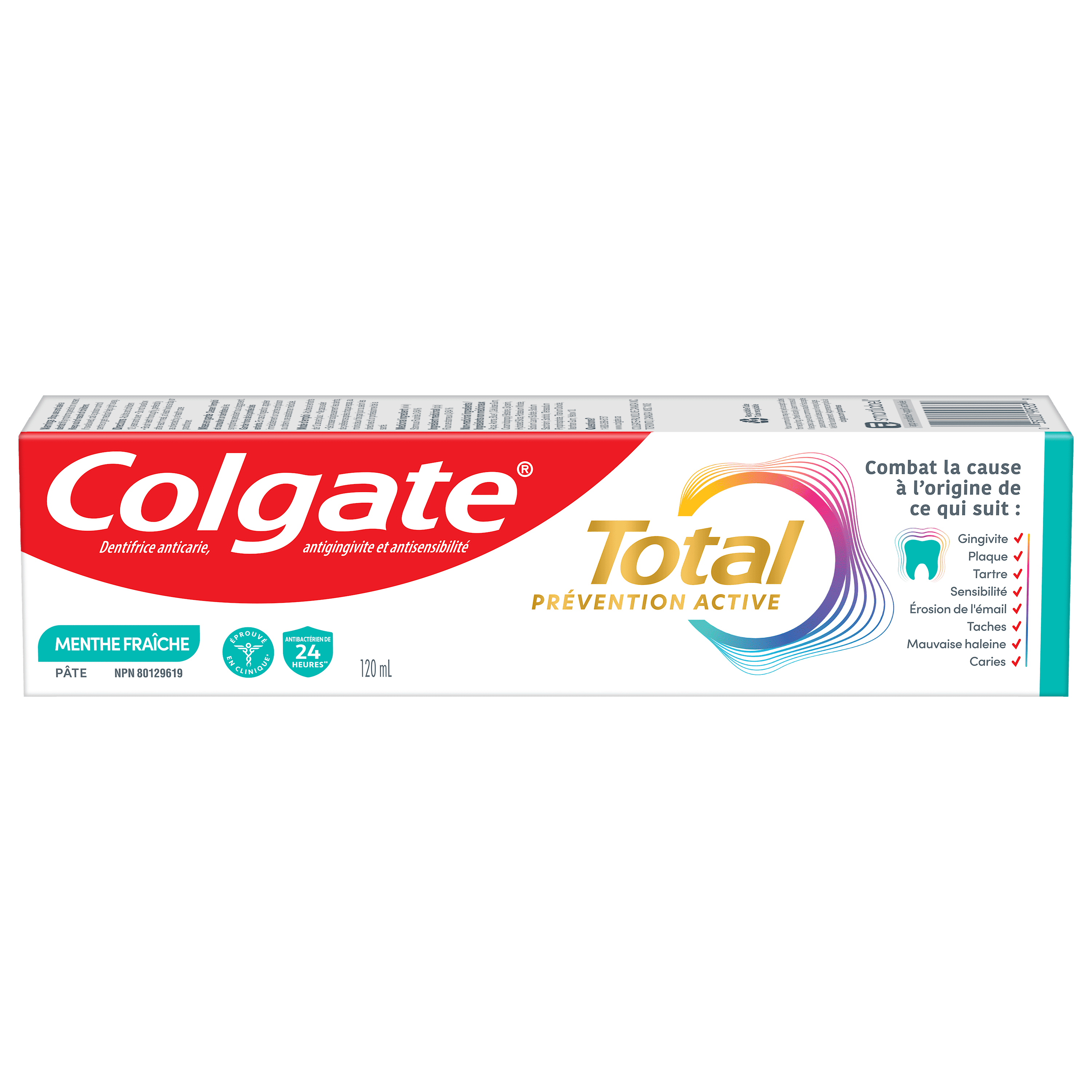 Colgate Total Active Prevention Fresh Mint Toothpaste, 120 ml