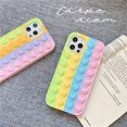 thumbnail image 2 of Fidget Toys Phone Case, Pop It Phone Case,Silicone Soft Protective Case,Pressure & Anxiety Relief Sensory Gadget Mobile Phone Protective Shell（iPhone 11Pro） Purple, 2 of 8