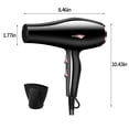 thumbnail image 2 of Portable Hair Dryer,Hair Dryer for Curly Hair Hair Dryer with Diffuser-Lightweight Travel Hairdryer for Normal and Curly Hair Includes Volume Styling Nozzle Travel Hair Dryer, 2 of 8