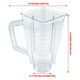 thumbnail image 3 of 5-Cup Square Top 6-Piece Plastic Jar Replacement Set for Oster Blenders, 3 of 7