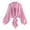 Pink, variant on Qholemyo Women's Tie-Front Chiffon Shrug Lightweight Long Lantern Sleeve Summer Cardigan Cute Stylish Casual Cropped Coverup