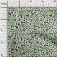 thumbnail image 2 of oneOone Polyester Spandex Green Fabric Floral Retro Sewing Material Print Fabric By The Yard 56 Inch Wide, 2 of 5