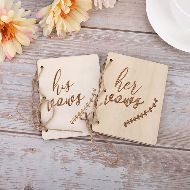 LAFGUR Vow Booklets, Wedding Booklets, 2pcs For Special Occasion Weddings