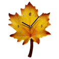 thumbnail image 1 of simhoa 30cm large modern unique leaves wall clock, battery operated wall clock, bedroom Maple Leaf, 1 of 7