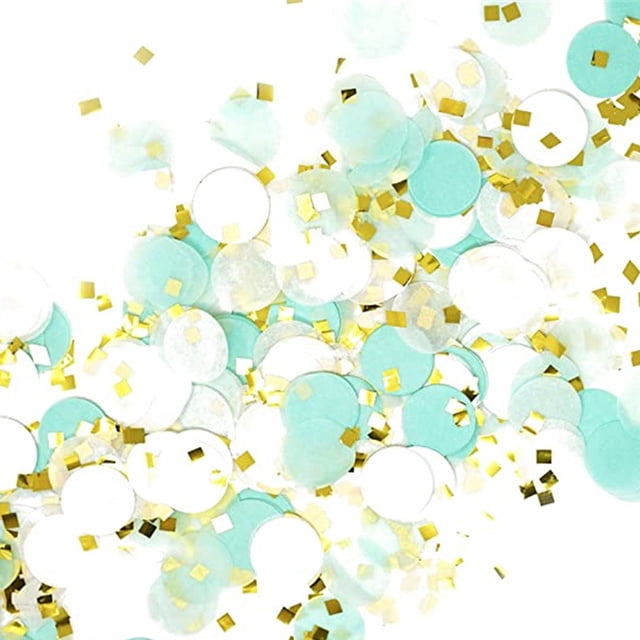 Maoww Mixing color wedding with scattered round paper scraps