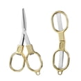 thumbnail image 2 of Matoen Folding Scissors Stainless Steel Portable Mini Travel Scissors Foldable Pocket Scissors Badge Small Scissors, 2 of 9