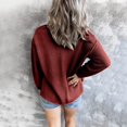 thumbnail image 5 of Femmes Veste à Manches Longues V Col Boutonné Pull-Overs Pulls Casual Pulls Hauts, 5 of 5