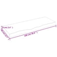 thumbnail image 4 of vidaXL Bathroom Countertop Light Brown 100x40x(2-6)cm Treated Solid Wood, 4 of 5