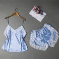 thumbnail image 1 of LSLJS 2PC Women Sexy Lace Patchwork Solid Lingerie Nightwear Underwear Robe Set Sleepwear, Lingerie Sets, 1 of 5