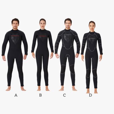 DIVE SAIL Diving Suit 5MM Neoprene Long-sleeve Long Pants Wetsuit Anti-whip Exquisite Craftsmanship Cool Body Feeling for Winter female grey XL
