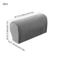 thumbnail image 4 of Sentmoon Couch Arm Covers Office Chair Arm Covers Elastic Sofa Armrest Covers Thickened and Protective Covers for Home Furnishings Casual Solid Color Armrest Covers Sofa Decorations, 4 of 7