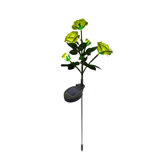 Jotiva Lumières de Sol Artificielles en Rose pour Extérieur à Énergie Solaire pour Décoration de Jardin, Pelouse et Cour